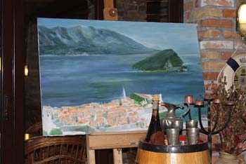 Ein bekannter Künstler in Montenegro